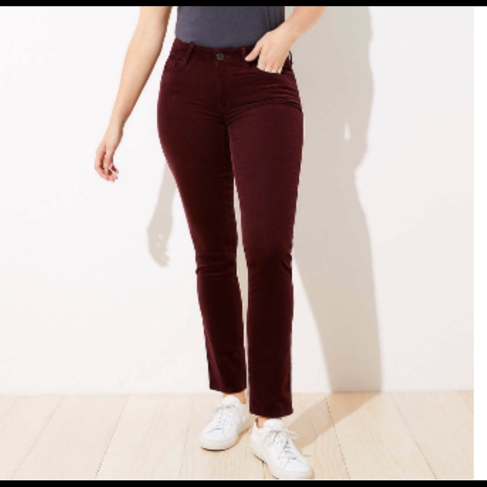 Soft plum colored corduroy